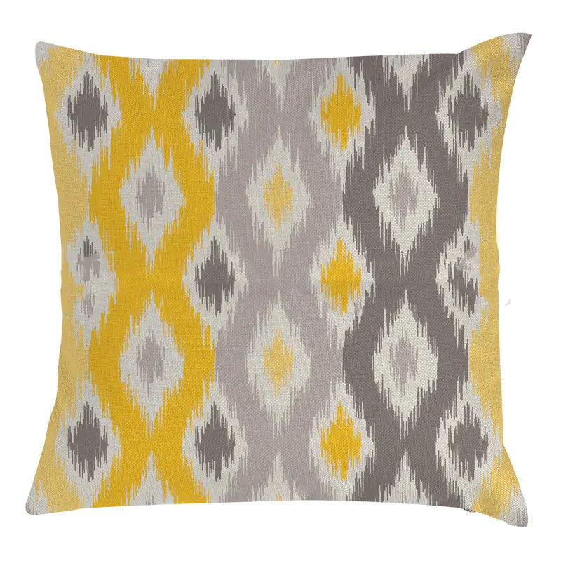 Hand-Painted Bee and Owl Linen Sofa Pillow Cases