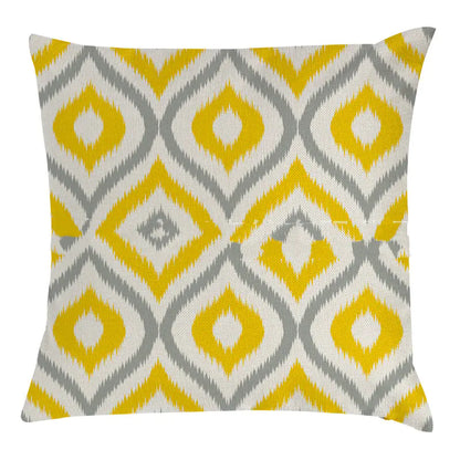 Hand-Painted Bee and Owl Linen Sofa Pillow Cases