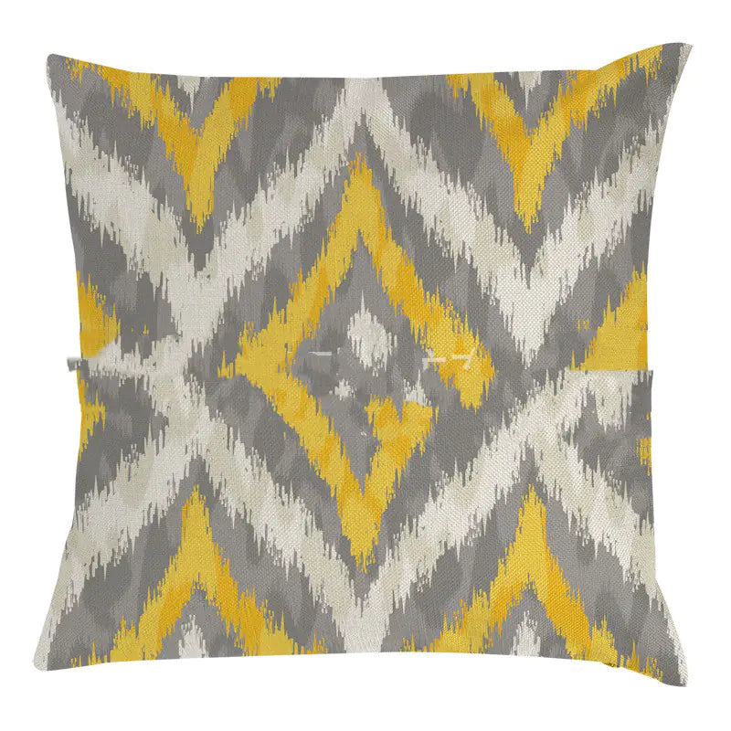 Hand-Painted Bee and Owl Linen Sofa Pillow Cases