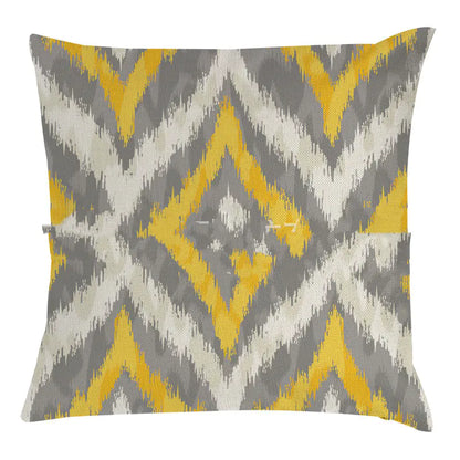 Hand-Painted Bee and Owl Linen Sofa Pillow Cases